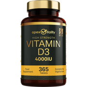 High Strength Vitamin D3 4000 IU Supplement - Apex Vitality