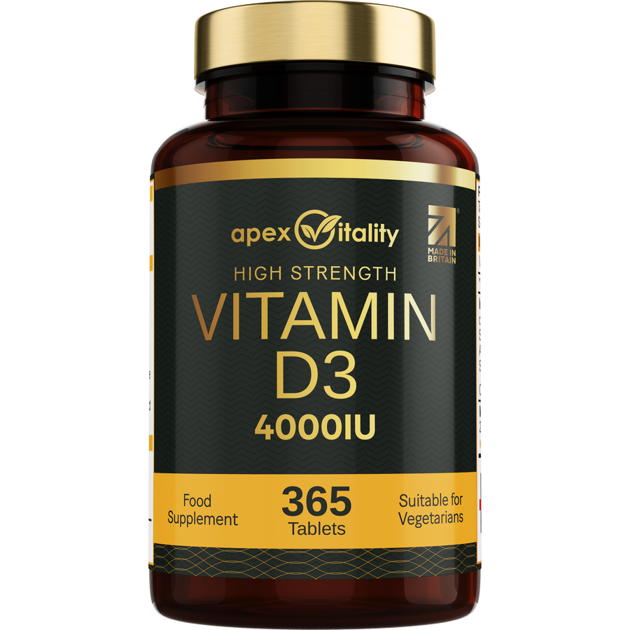 High Strength Vitamin D3 4000 IU Supplement - Apex Vitality