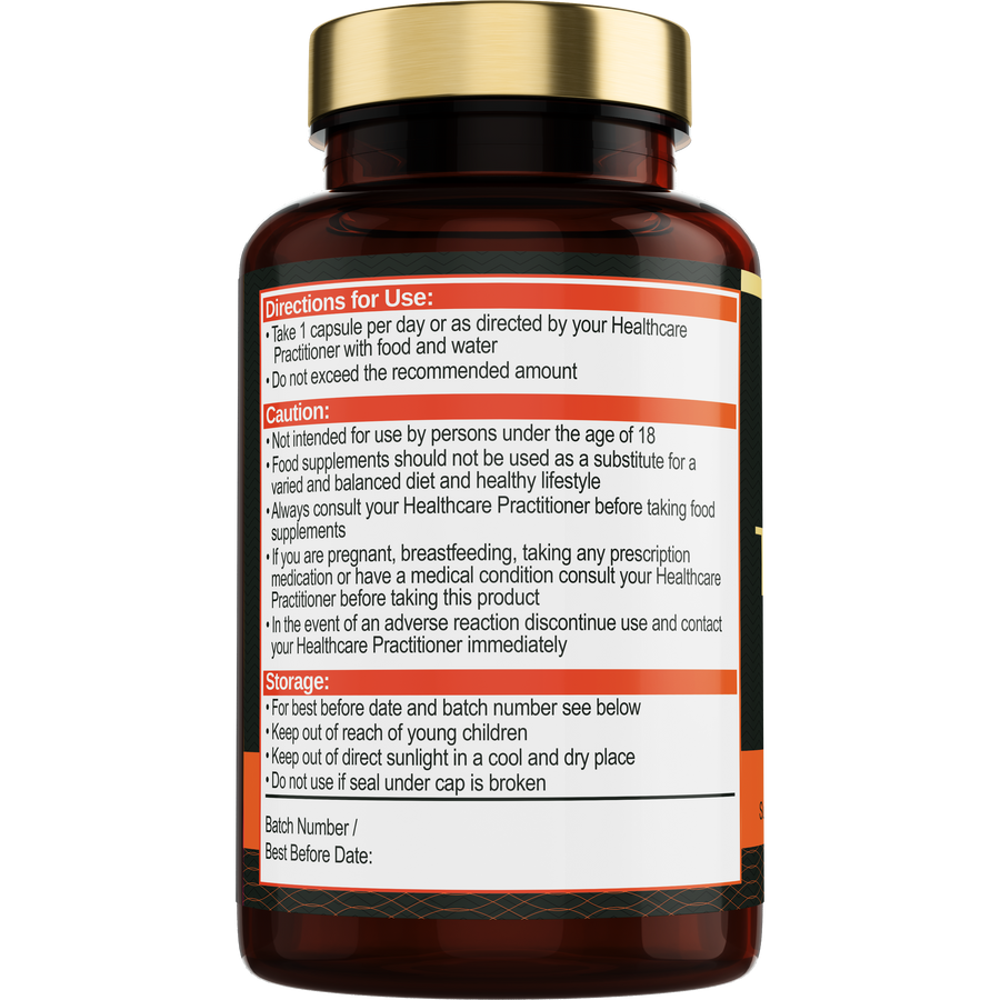 Organic Turmeric Supplement - High Strength 700mg and Organic Black Pepper 10mg - Apex Vitality