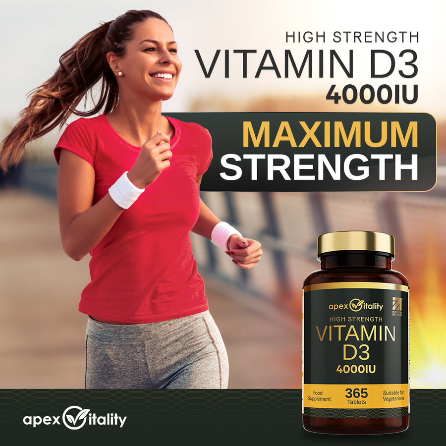 High Strength Vitamin D3 4000 IU Supplement - Apex Vitality